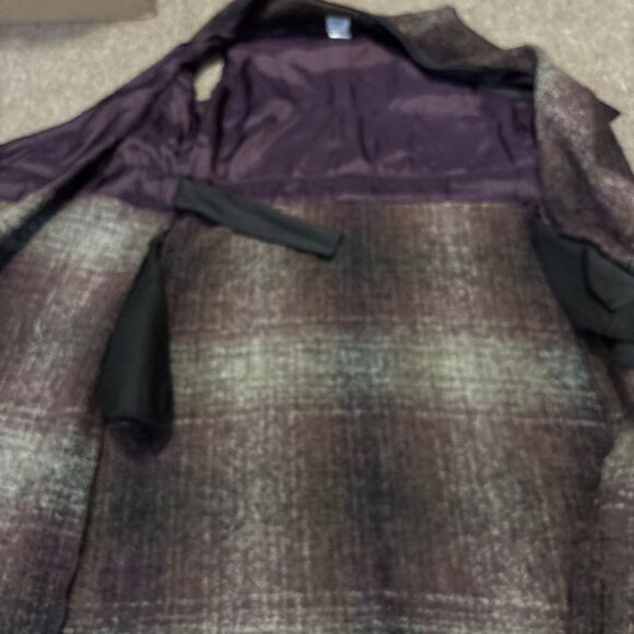 Kim Bernardin Paris Dress Medium Black Wool Blend A-Line Wide Knit - Picture 7 of 12